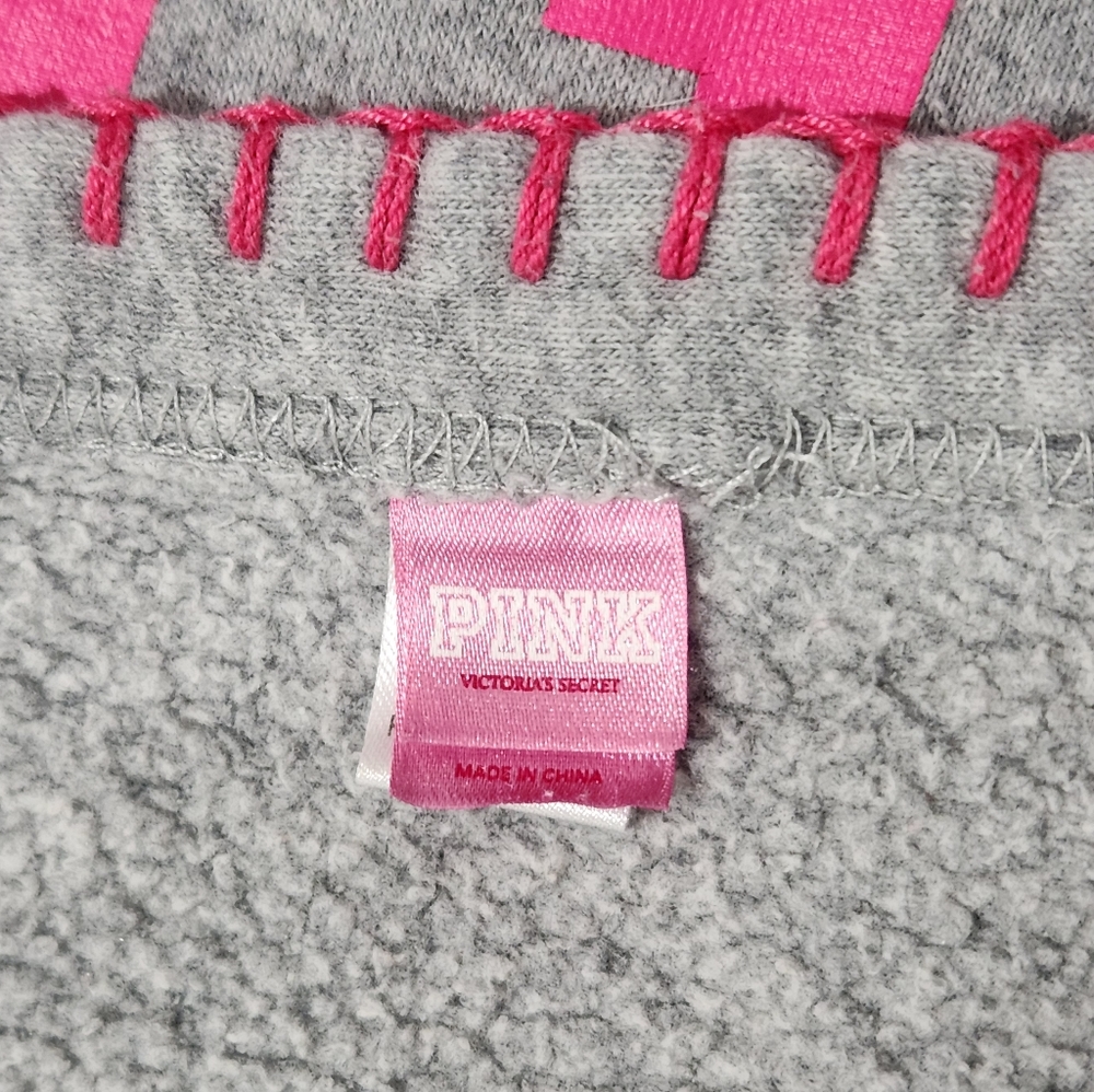 Vintage Victoria's Secret VS PINK Pillow & Blanket Travel Bag Set Monogram Dog - Picture 9 of 11